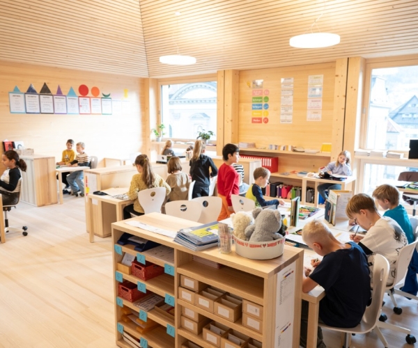 Baustellenreportage Lernhaus Bezau Volksschule